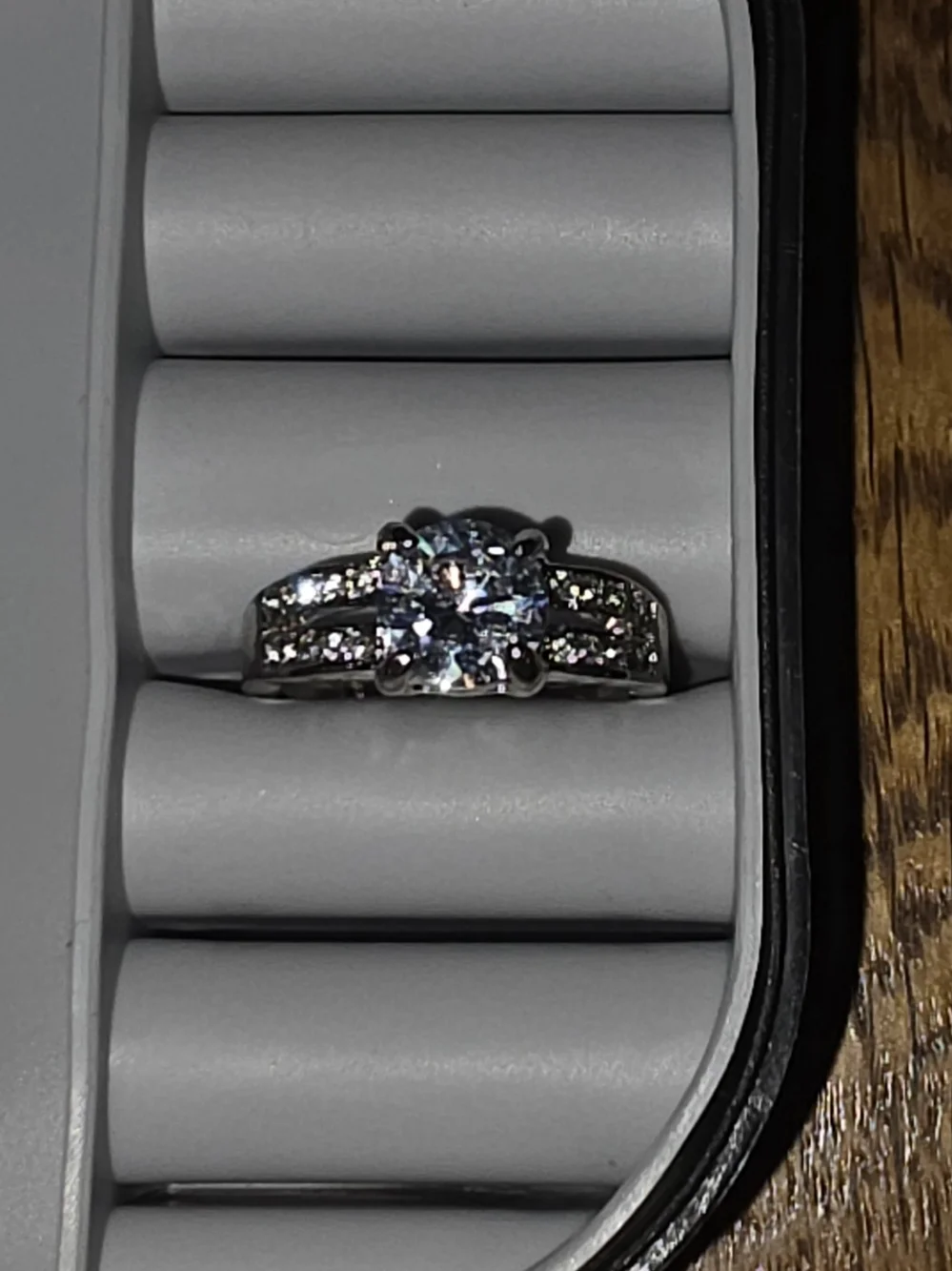 Round-Cut Cubic Zirconia Solitaire Ring - Size 8